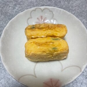 卵1個☆葱と豆腐の卵焼き
